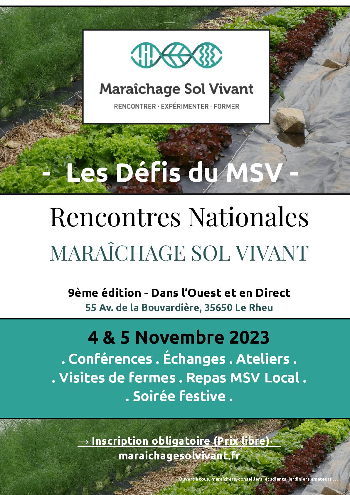 Rencontres Nationales MSV 2023