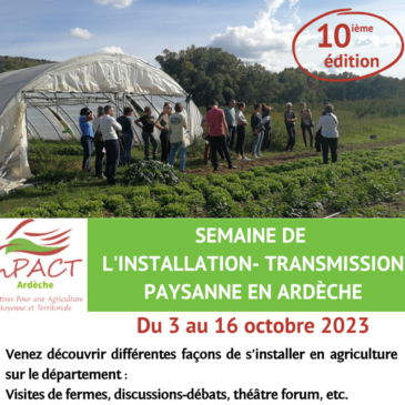 Semaine de l’Installation-Transmission Paysanne en Ardèche