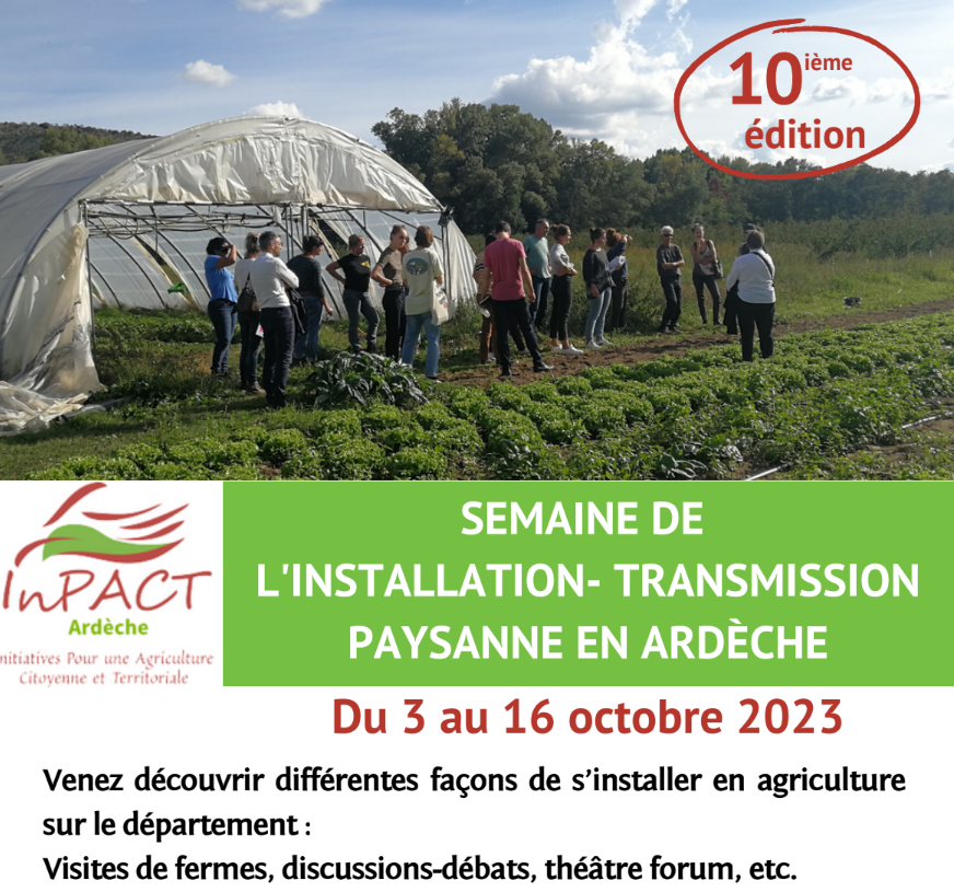 Semaine de l’Installation-Transmission Paysanne en Ardèche