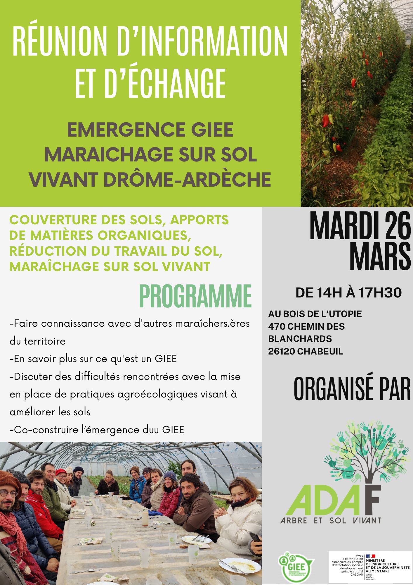 Fin du GIEE MSV Drôme-Ardèche et lancement d’une nouvelle dynamique sur le MSV – Rendez-vous le 26 mars