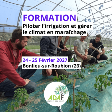 Piloter l'irrigation et gérer le climat en maraîchage