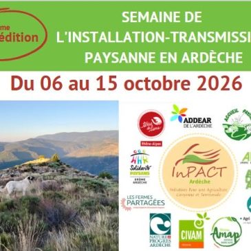Semaine Installation-Transmission Paysanne en Ardèche
