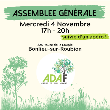 Rejoignez-nous à l&rsquo;assemblée générale de l&rsquo;ADAF