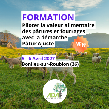 Piloter la valeur alimentaire des pâtures et fourrages avec la démarche Pâtur'Ajuste