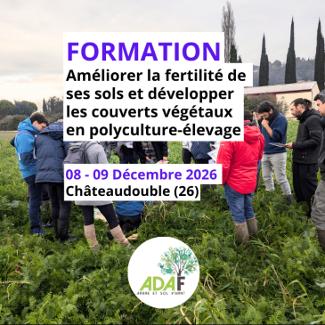 Améliorer la fertilité de ses sols et développer les couverts végétaux en polyculture-élevage